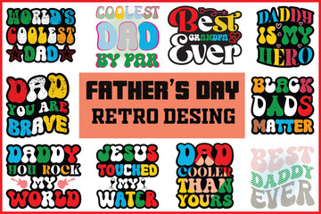 father's  day retro desing