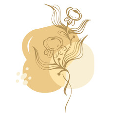 Aesthetic Abstract Floral