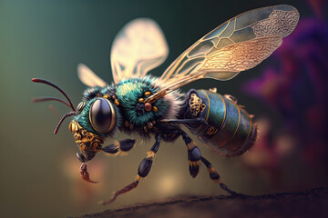 futuristic robotic bee