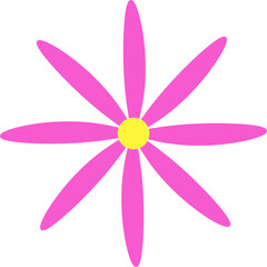 flower design illustration isolated on transparent background