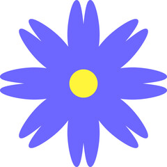 flower design illustration isolated on transparent background