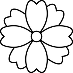 flower design illustration isolated on transparent background