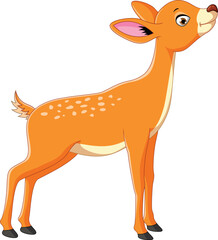 illustration of deer cartoon concept