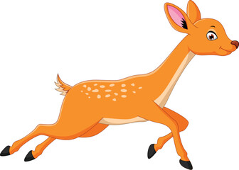 illustration of deer cartoon concept