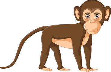 monkey cartoon posing