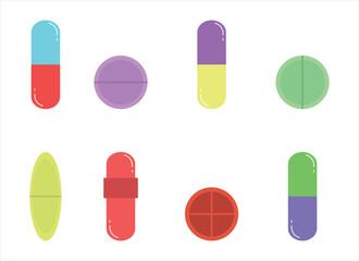 pill vector design illustration isolated on white background