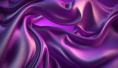 holographic iridescent silk satin foil background. Created with Generative AI.