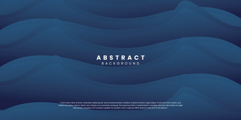 Abstract dark navy blue background. Gradient dynamic modern shape decoration