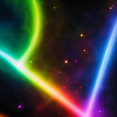 Abstract rainbow space star lights texture