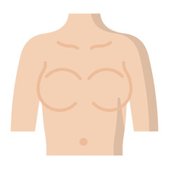 Breast Flat Icon