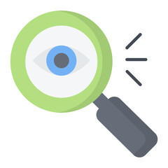 Eye Checkup Flat Icon