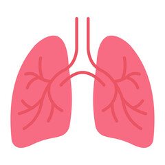 Lungs Flat Icon