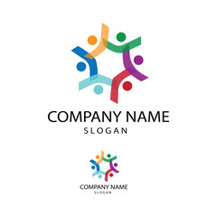 Bubble logo template vector icon illustration