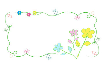 植物のフレーム