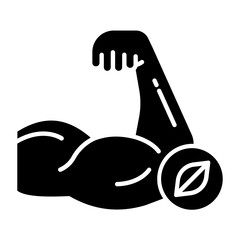 Muscular Glyph Icon