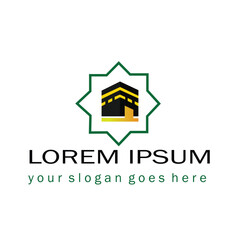 Fototapeta premium hajj vector , makkah logo vector