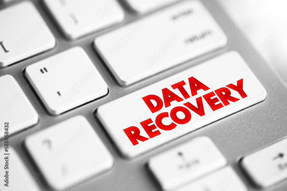 Poster data recovery - process of salvaging deleted, lost, corrupted, damaged or formatted data from remova