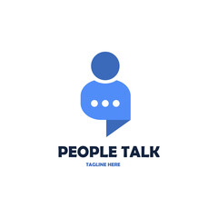 People chat symbol icon vector
