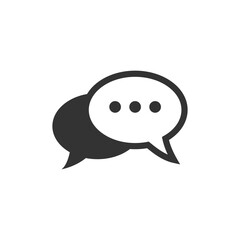 Bubble chat icon symbol vector