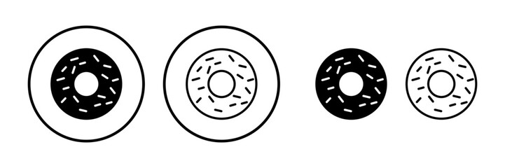 Donut icon vector. doughnut icon. donut logo