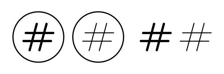 Hashtag icon vector. hashtag simbols