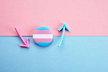 International Transgender Day of Visibility background. Transgender Day