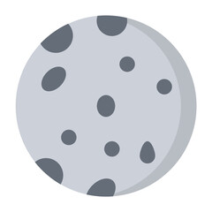 Moon Flat Icon