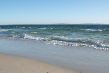 footprints on the beach