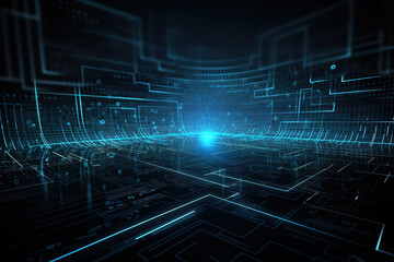 abstract technology background. Generative Ai