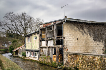 Derelict building in Bernay, France
