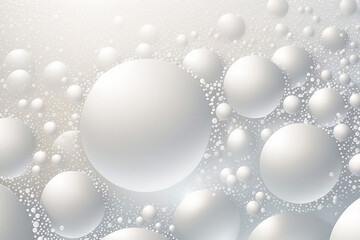 Abstract festive bokeh background, white on white. AI generated image..