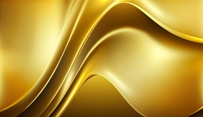 Golden background with wavy lines