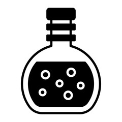 Poison Flask Glyph Icon