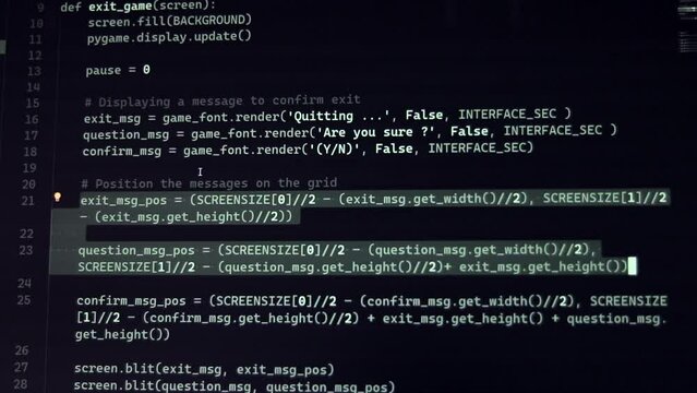 The programmer is busy working with the latest innovative complex technological display application with augmented reality holograms to implement a new code project. writing program code for the