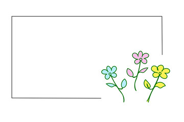 花の線画