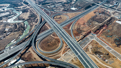 Overpass bridge under construction in Changchun, China