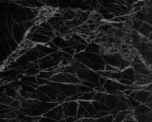 Natural pattern black marble for black and white abstract background