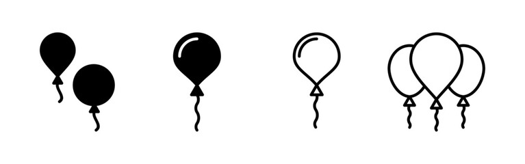 Balloon icon vector for web and mobile app. Party balloon sign and symbol