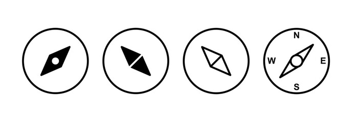 Compass icon vector for web and mobile app. arrow compass icon sign and symbol