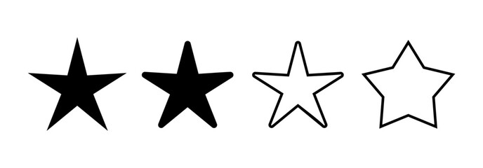 Star Icon vector for web and mobile app. rating sign and symbol. favourite star icon