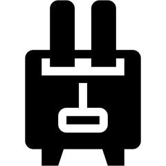 Electric Toaster Glyph Icon