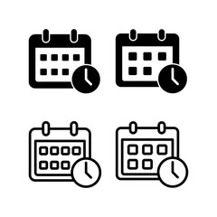Calendar icon vector illustration. Calender sign and symbol. Schedule icon symbol