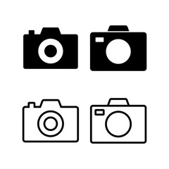 Camera icon vector illustration. photo camera sign and symbol. photography icon.