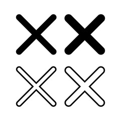 Obraz premium Close icon vector illustration. Delete sign and symbol. cross sign