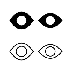 Eye icon vector illustration. Eye sign and symbol. Look and Vision icon.