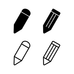 Pencil icon vector illustration. pen sign and symbol. edit icon vector