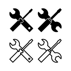 Repair tools icon vector illustration. tool sign and symbol. setting icon. Wrench and screwdriver. Service
