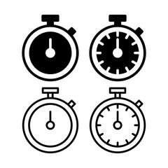 stopwatch icon vector illustration. Timer sign and symbol. Countdown icon. Period of time