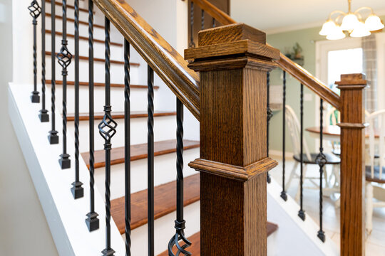 Staircase Banister Close Up Detail 