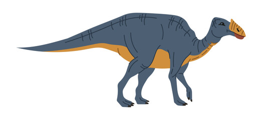 Fototapeta premium Pachycephalosaurus cute cartoon dinosaur character